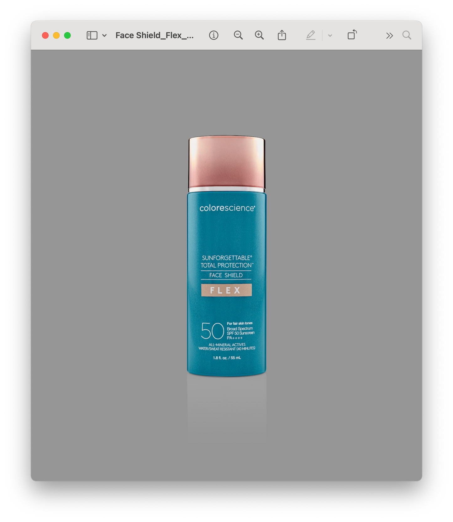 Sunforgettable® Total Protection® Face Shield Flex SPF 50 Light